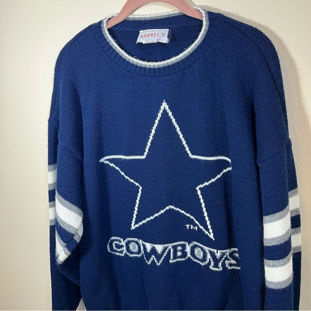 Vintage Barrel II Dallas Cowboys Football Sweater XL - Picture 2 of 13